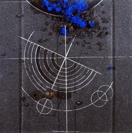 VALENTINI WALTER (Pergola 1928) "Astro della sera" 2001 Tecnica mista su...