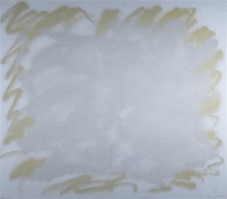 TURCATO GIULIO (Mantova 1912 - Roma 1995) "Cangiante bianco-giallo" inizio...