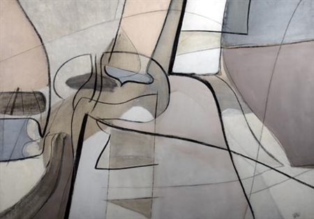 VOLPINI RENATO (Urbino 1934) "Acquisizioni" 1961 Tecnica mista su tela cm. H:...