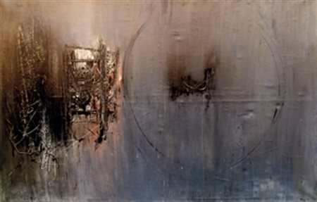 SCANAVINO EMILIO (Genova 1922 - Milano 1986) "Dentro e fuori" 1961 Olio su...