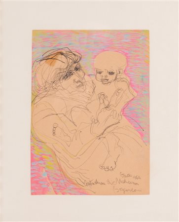 ALDO BORGONZONI (Medicina 1913 - Bologna 2004). “Contadina di Medicina”....