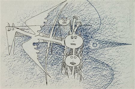 WILFREDO LAM (Sagua la Grande 1902 - Parigi 1982). “Senza Titolo”....