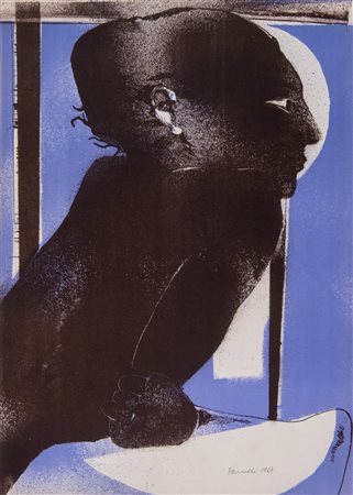 FERNANDO FARULLI (Firenze 1923 - 1997). “Senza titolo”, 1967. Litografia a...