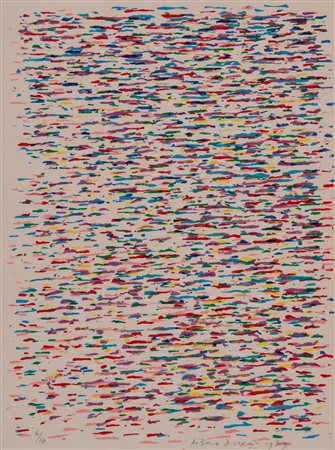 PIERO DORAZIO (Roma 1927 - Perugia 2005). “Senza titolo”,1979. Litografia a...