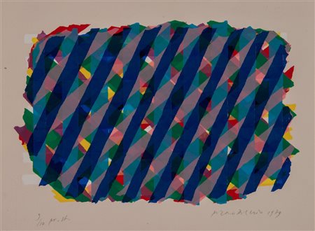 PIERO DORAZIO (Roma 1927 - Perugia 2005). “Senza titolo”, 1979. Litografia a...