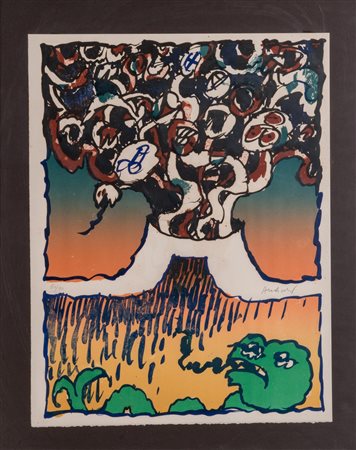 PIERRE ALECHINSKY ( 1927 Schaerbeek). “Senza titolo”....