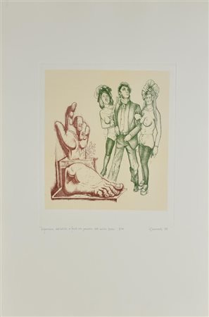 Giuseppe Guerreschi DISPERAZIONE DELL'ARTISTA DI FRONTE ALLA GRANDEZZA DELLE...