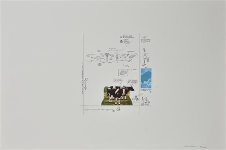 Ignoto SENZA TITOLO serigrafia su carta, cm 35x50; es. 98/200 firma