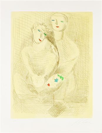 Sandro Chia IMPROVVISAZIONI SU LEONARDO cartella con cinque...