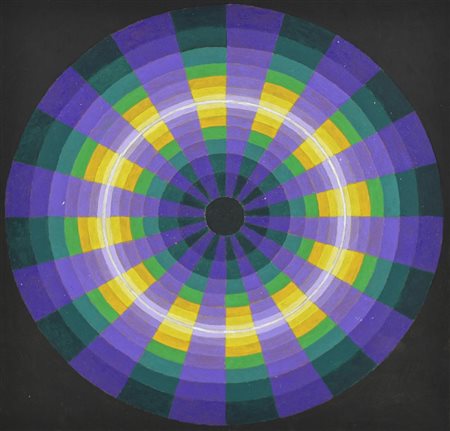 Francesco Fasano ESPANSIONE acrilico su faesite, cm 28x28 sul retro: firma,...