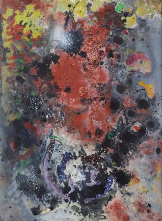 Dalila Crotti SENZA TITOLO acrilico su tela, cm 40x30 sul retro: firma e data...