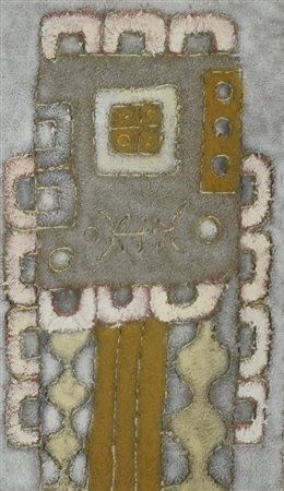 Antonino Nacci SENZA TITOLO tecnica mista su tela, cm 25x15 sul retro: firma...