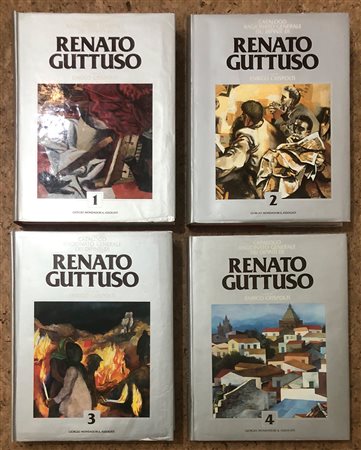 RENATO GUTTUSO - Lotto unico di 4 cataloghi ragionati