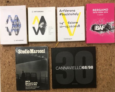 GALLERIE D'ARTE MILANESI E FIERE D'ARTE - Lotto unico di 6 cataloghi