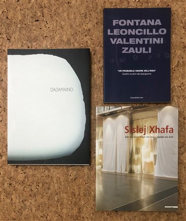 ARTE DEL DOPOGUERRA (DADAMAINO, AUTORI VARI, XHAFA) - Lotto unico di 3 cataloghi