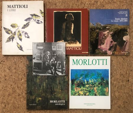 ENNIO MORLOTTI E CARLO MATTIOLI - Lotto unico di 6 cataloghi