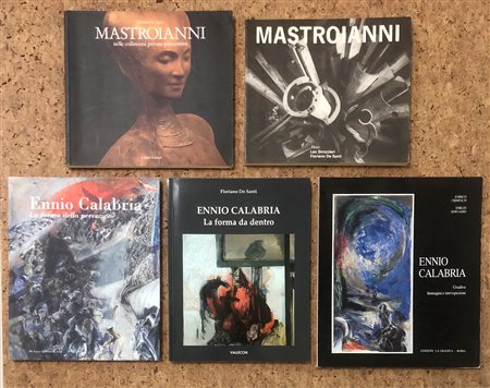 UMBERTO MASTROIANNI E ENNIO CALABRIA - Lotto unico di 5 cataloghi