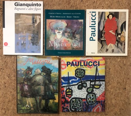 AUTORI VARI (PAULUCCI, MACCARI, GIANQUINTO) - Lotto unico di 5 cataloghi