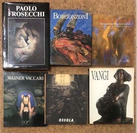 AUTORI VARI (GUCCIONE, VANGI, OSSOLA, BORGONZONI, FROSECCHI, VACCARI) - Lotto unico di 6 cataloghi