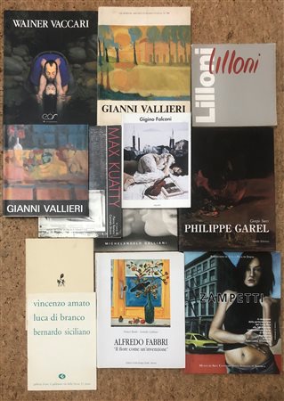 MONOGRAFIE DI ARTISTI DEL DOPOGUERRA - Lotto unico di 12 cataloghi