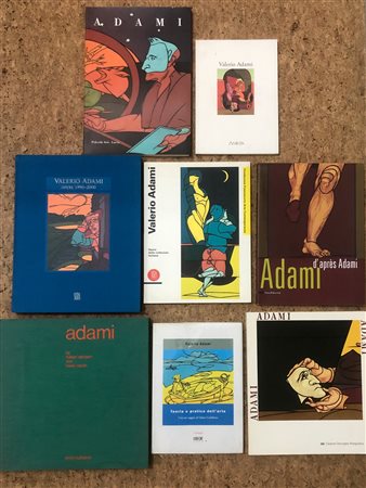 VALERIO ADAMI - Lotto unico di 8 cataloghi