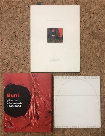 ALBERTO BURRI - Lotto unico di 3 cataloghi