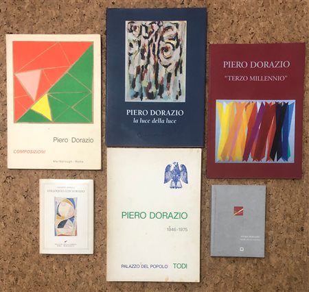PIERO DORAZIO - Lotto unico di 6 cataloghi