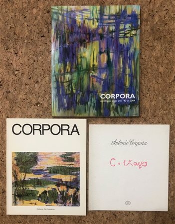 ANTONIO CORPORA  - Lotto unico di 3 cataloghi