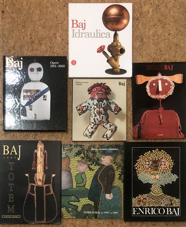 ENRICO BAJ - Lotto unico di 7 cataloghi