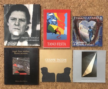 POP ARTE ROMANA (ANGELI, FESTA, SCHIFANO, TACCHI, FIORONI) - Lotto unico di 6 cataloghi