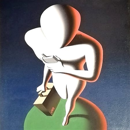 Mark Kostabi "The new world" 2002
