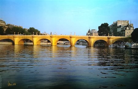 Christo "The pont neuf wkapped, Paris 1975/85" 1991