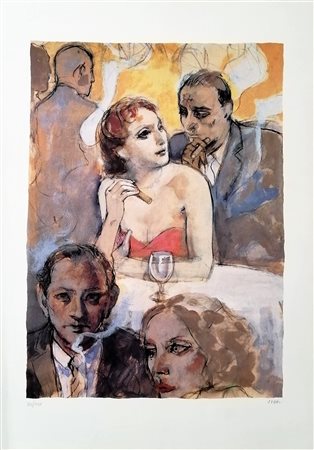 Alberto Sughi "Scena da bar"