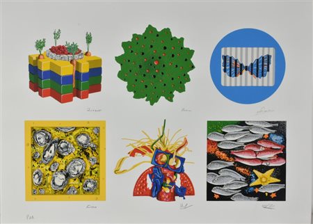 Cracking Art Group SENZA TITOLO serigrafia materica su carta, cm 55,5x75,5...