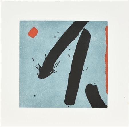 Ignoto COMPOSIZIONE acquaforte, cm 50x51; es. 5/40 firmato e numerato