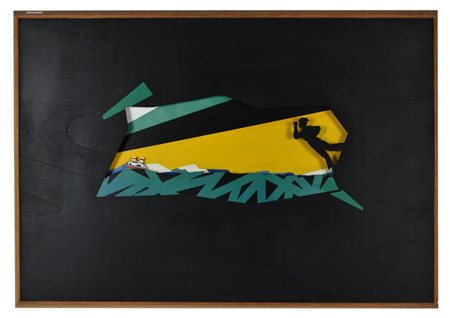 Valerio Garbiero MARINA AL CINEMA tecnica mista su compensato con meccanismo...