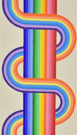 Francesco Fasano SENZA TITOLO acrilico su cartoncino, cm 30x17 sul retro:...