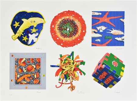 Cracking Art Group SENZA TITOLO serigrafia materica su carta, cm 55,5x76...