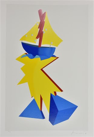 Innocente SENZA TITOLO serigrafia su carta, cm 100x70 esemplare 176 su 200 firma