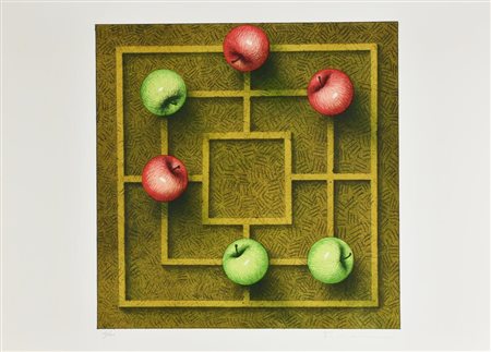 Vanni Viviani SENZA TITOLO litografia su carta, cm 50x70 esemplare 49 su 100...