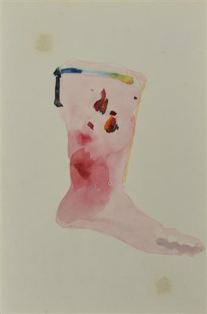 Ignoto SENZA TITOLO tecnica mista su carta, cm 32,5x22 L'opera presenta...