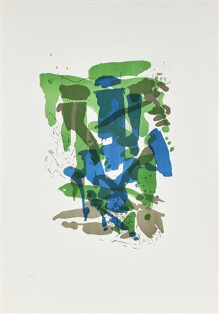 Ignoto COMPOSIZIONE litografia, cm 70x49,5; es. 49/60 firma