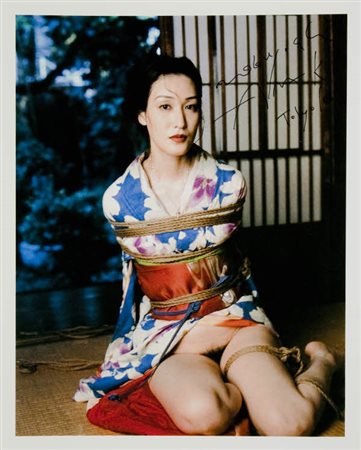 Nobuyoshi Araki - Senza titolo – 2006 fotografia a colori cm. 25x20. Firma in...