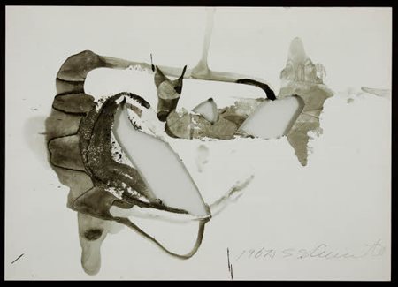 Shozo Shimamoto - Ana Esquisse – 1962 - tecnica mista e buchi su carta cm....