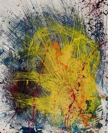 Yasuo Sumi - A Homage to Venice 14 - 2009 tecnica mista su tela cm. 86x70...