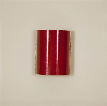 Yozo Ukita - Untitled 06 red - 2010 vernice ad olio monocromatico Firma sul...