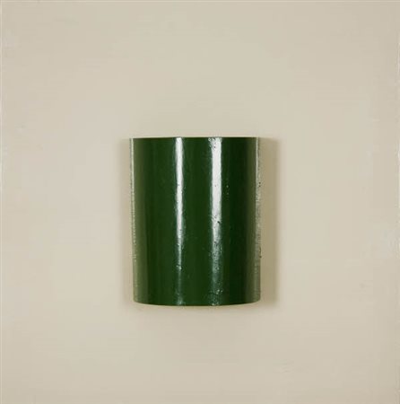 Yozo Ukita - Untitled 06 green - 2010 vernice ad olio monocromatico Firma sul...