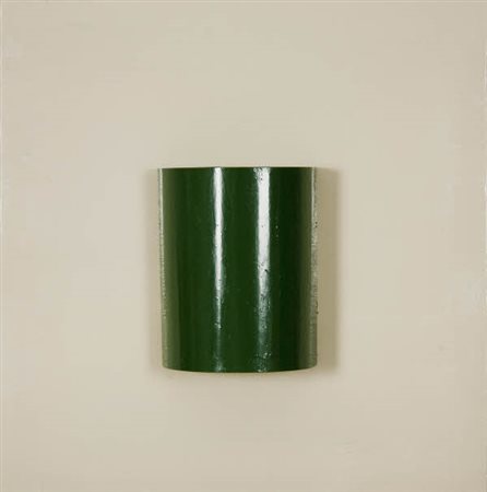 Yozo Ukita - Untitled 06 green - 2010 vernice ad olio monocromatico Firma sul...