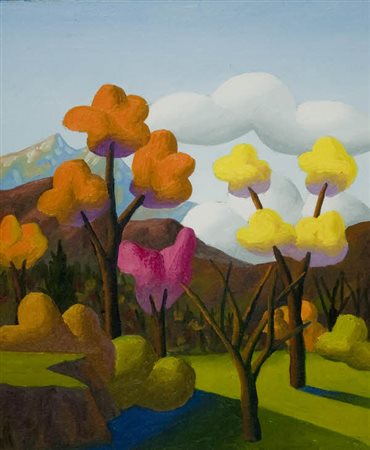 Salvo - Novembre - olio su tela cm. 60x50 Firma sul retro. Autentica...