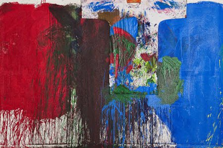 Hermann Nitsch - Z_VI_2 - 2007 tecnica mista e applicazioni su tela cm....